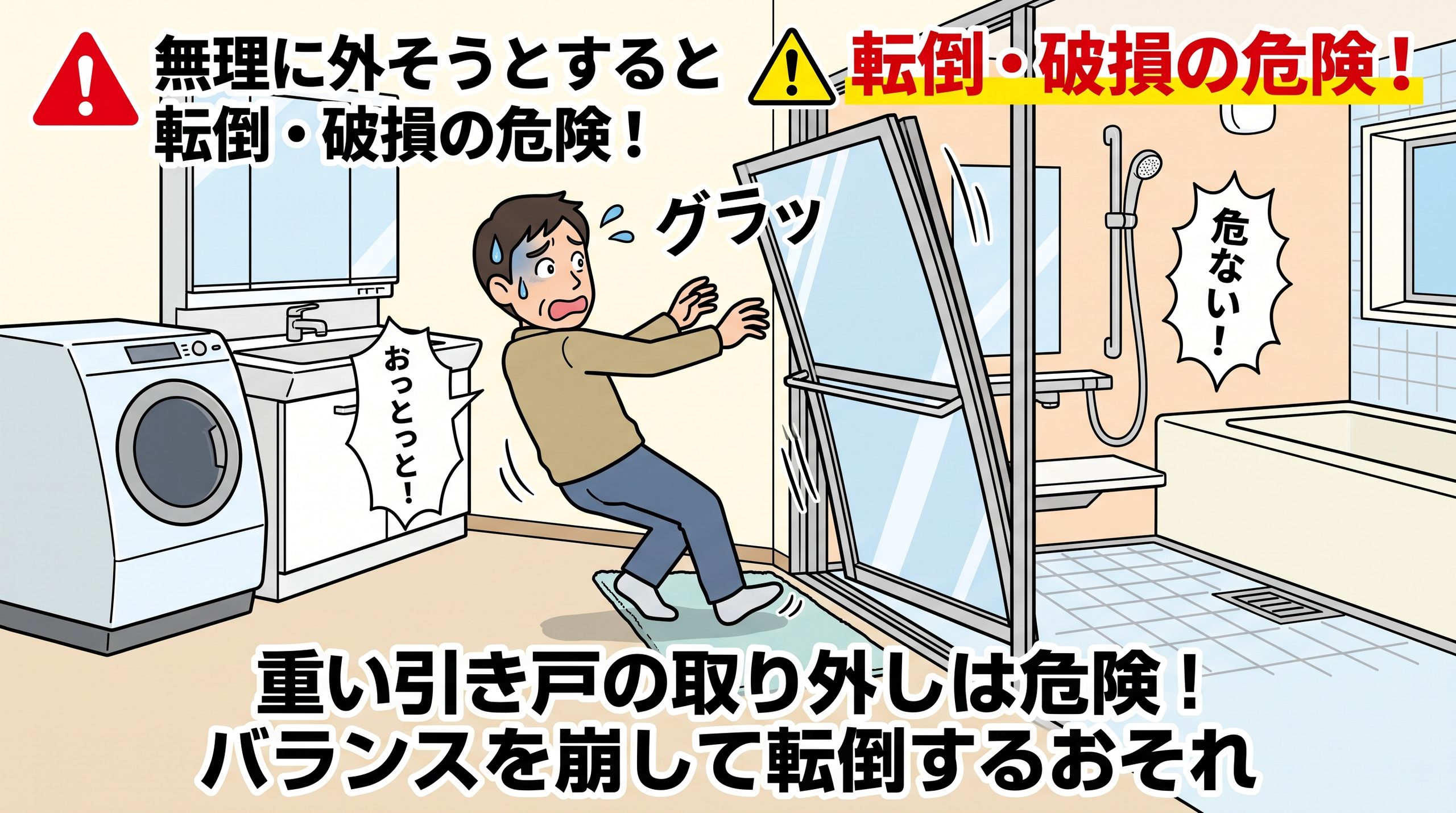 引き戸の取り外し